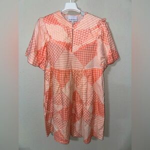 Gilner Farrar Plaid‎ Patchwork Dress Small